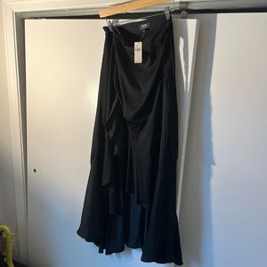NWT Maeve from Anthropologie black ruffle wrap skirt. Size S